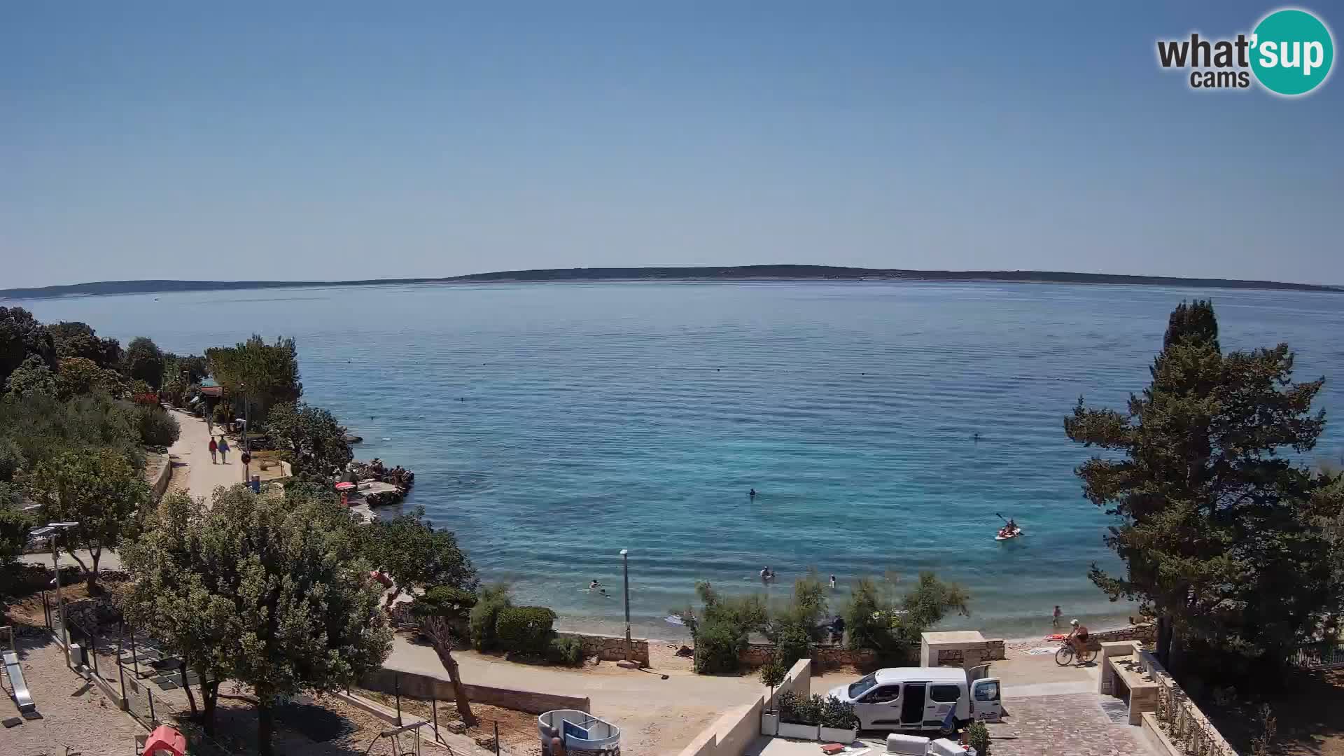 Webcam Playa Male Mandre en directo – Isla de Pag