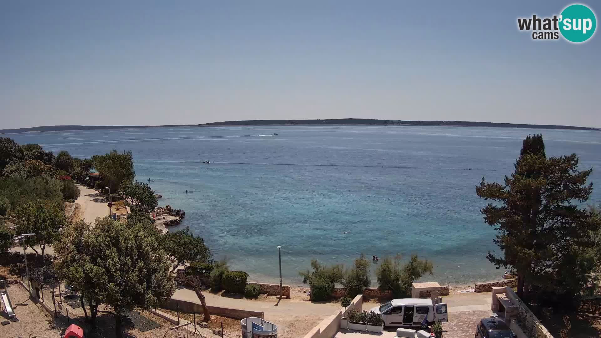 Webcam Plaža Male Mandre – Live View from Pag Island
