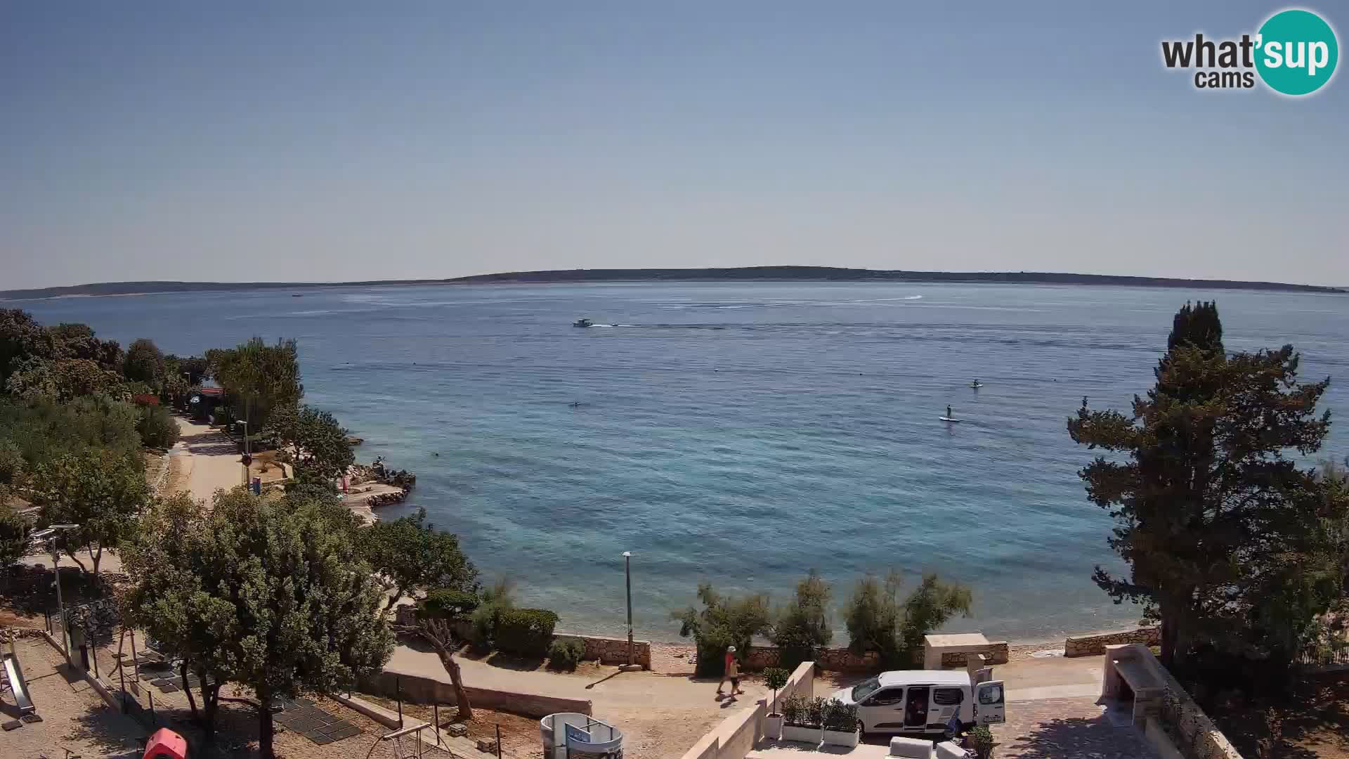 Webcam Plaža Male Mandre – Live View from Pag Island
