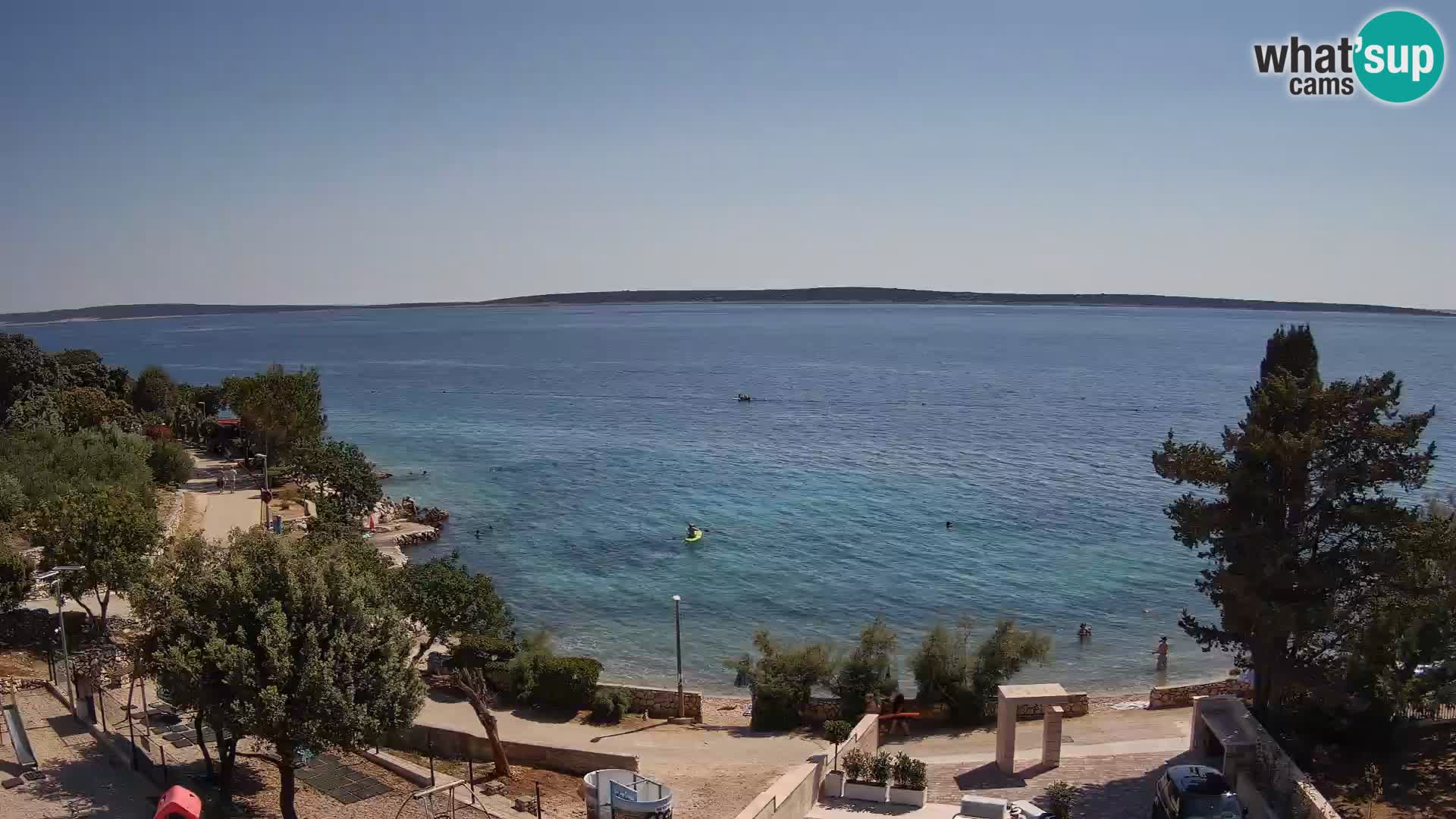 Webcam Plaža Male Mandre – Live View from Pag Island