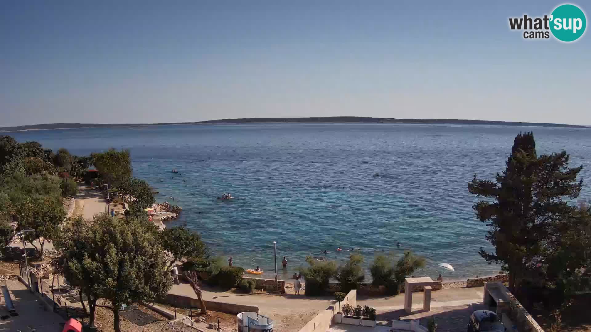 Webcam Plaža Male Mandre – Live View from Pag Island