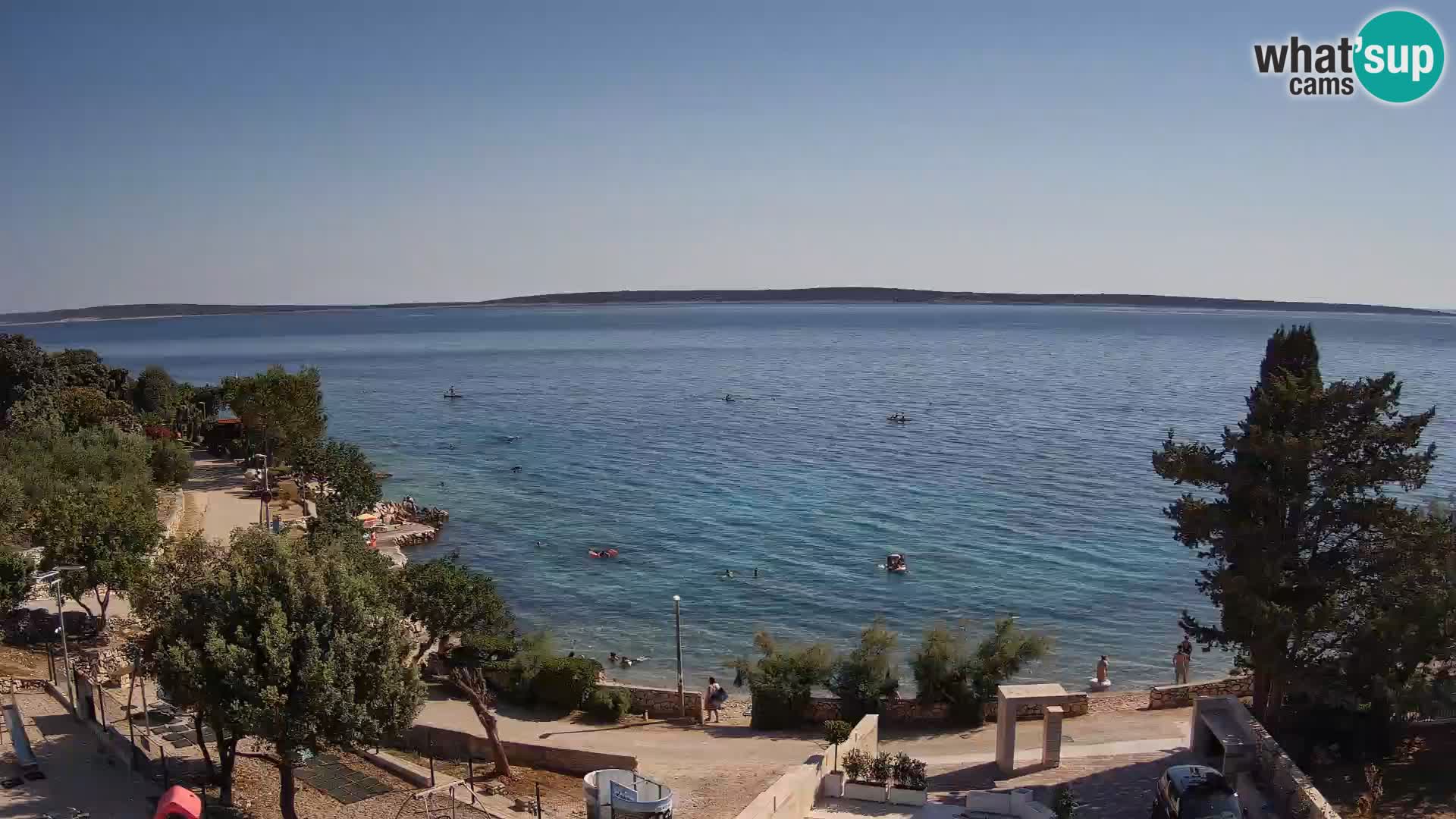 Webcam Plaža Male Mandre – Live View from Pag Island