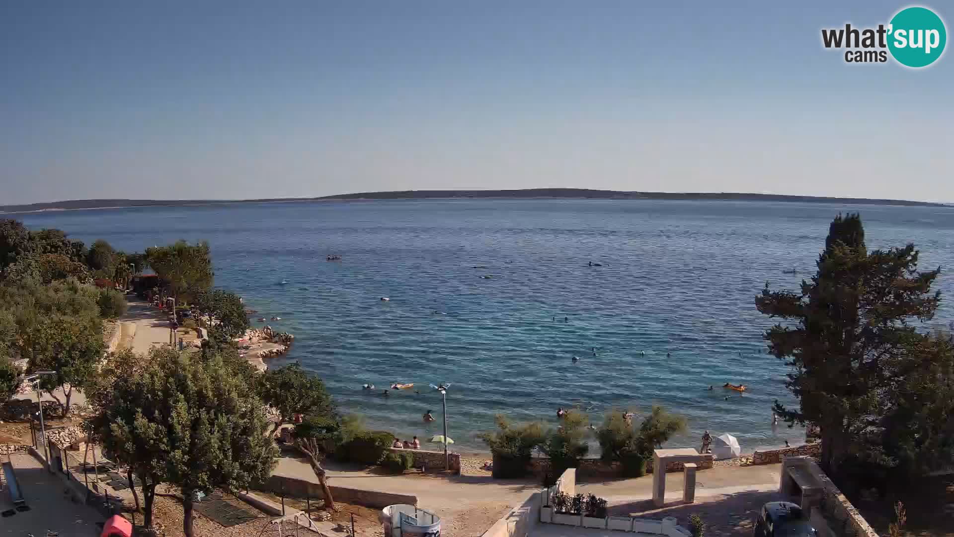 Webcam Plaža Male Mandre – Live View from Pag Island