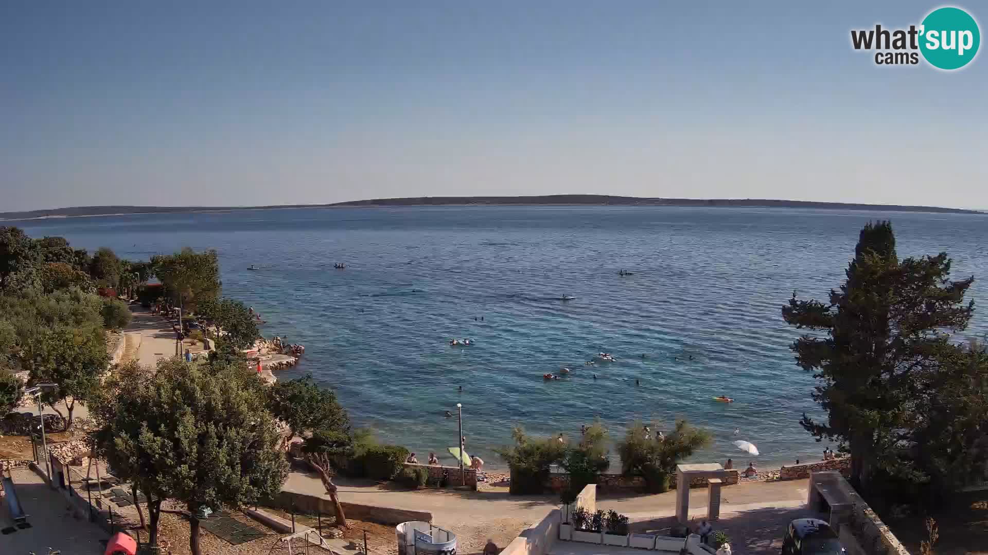 Webcam Plaža Male Mandre – Live View from Pag Island
