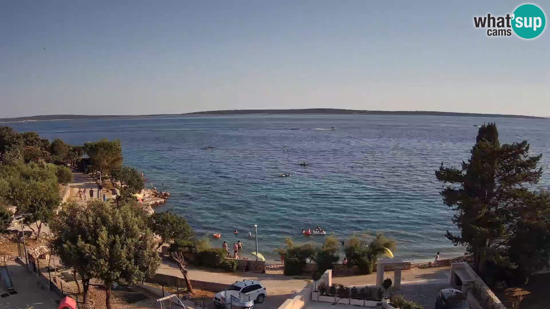 Webcam Plaža Male Mandre – Live View from Pag Island