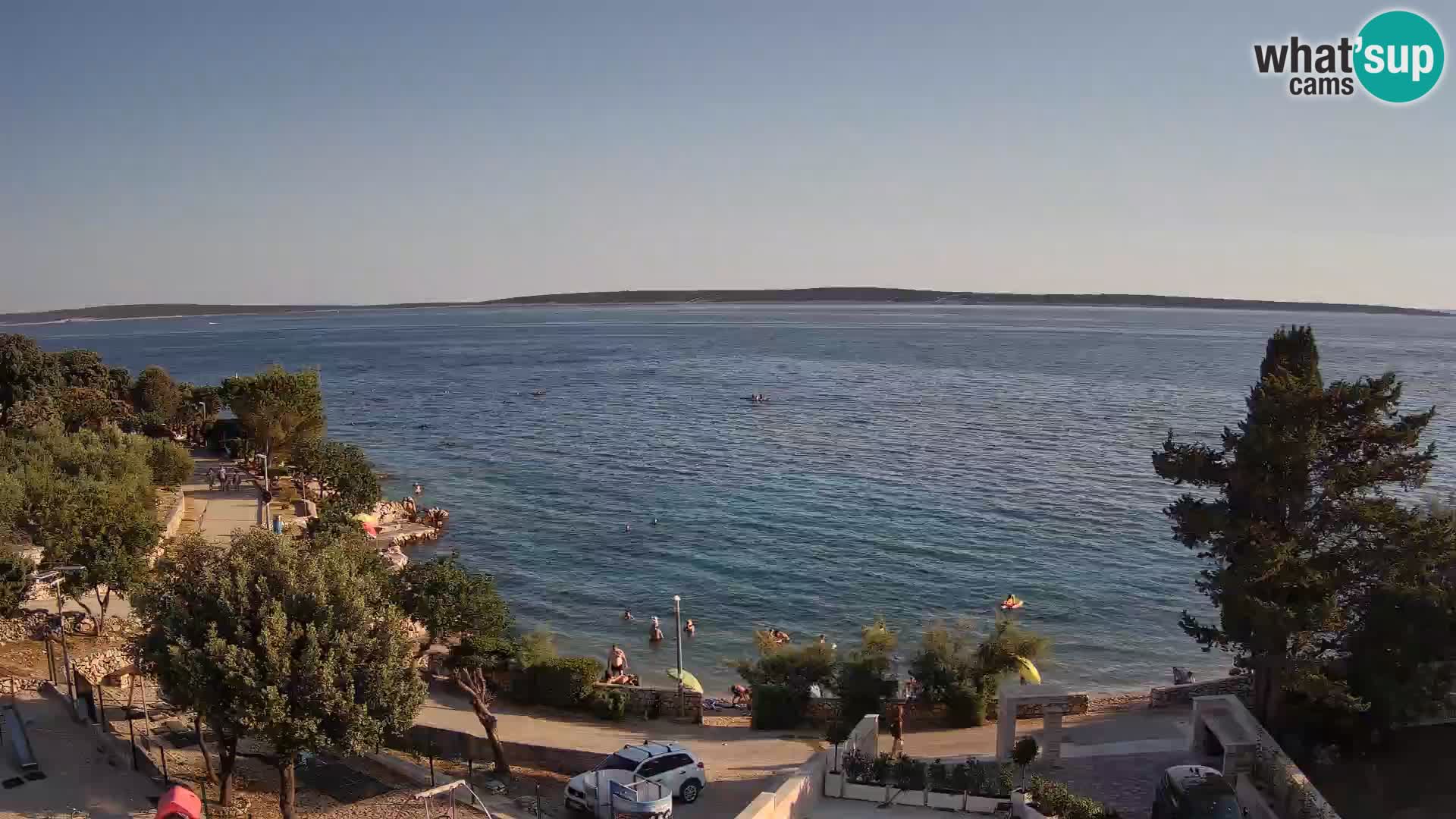 Webcam Plaža Male Mandre – Live View from Pag Island
