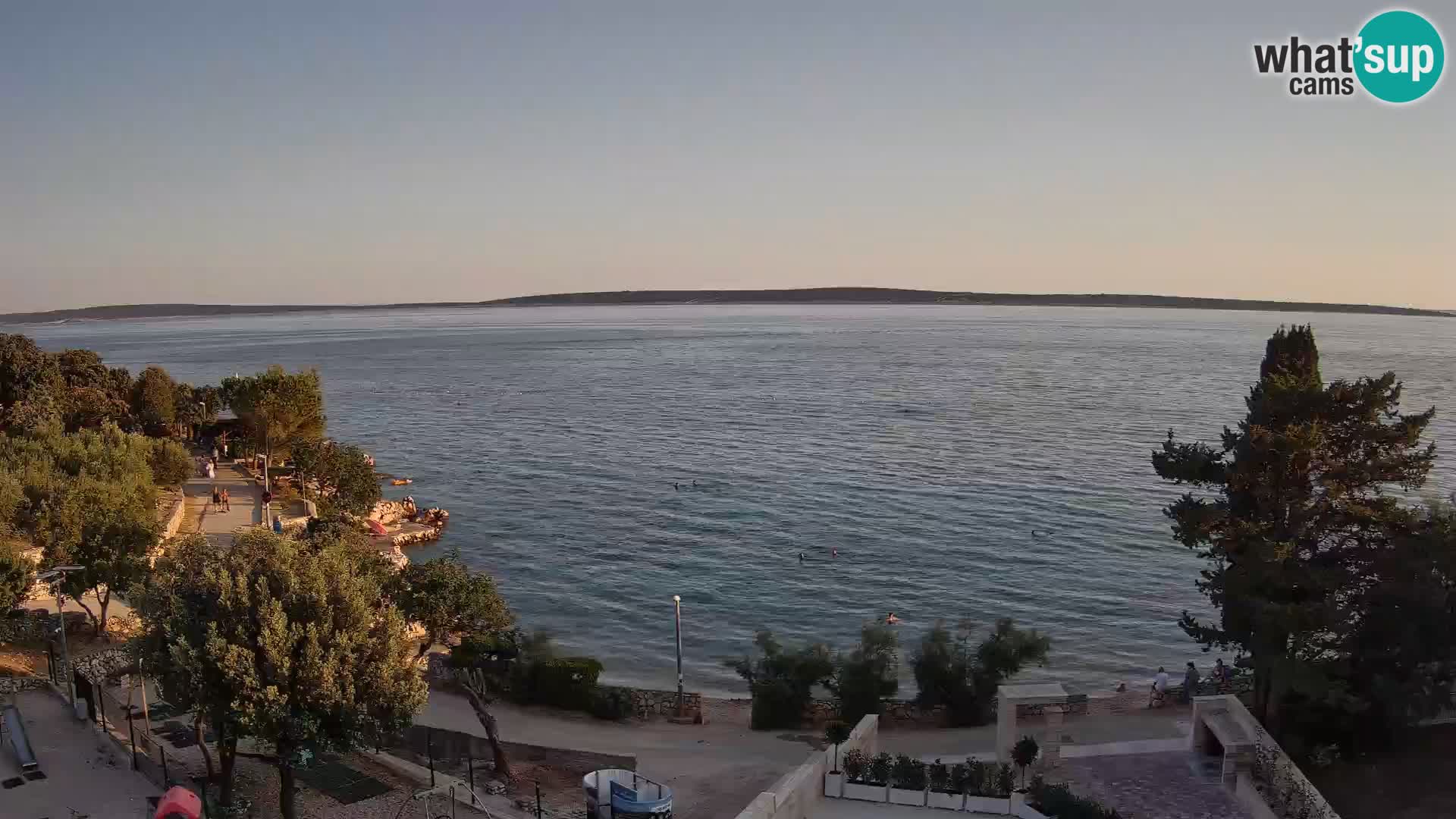 Webcam Plaža Male Mandre – Diretta dalla spiaggia sull’isola di Pag
