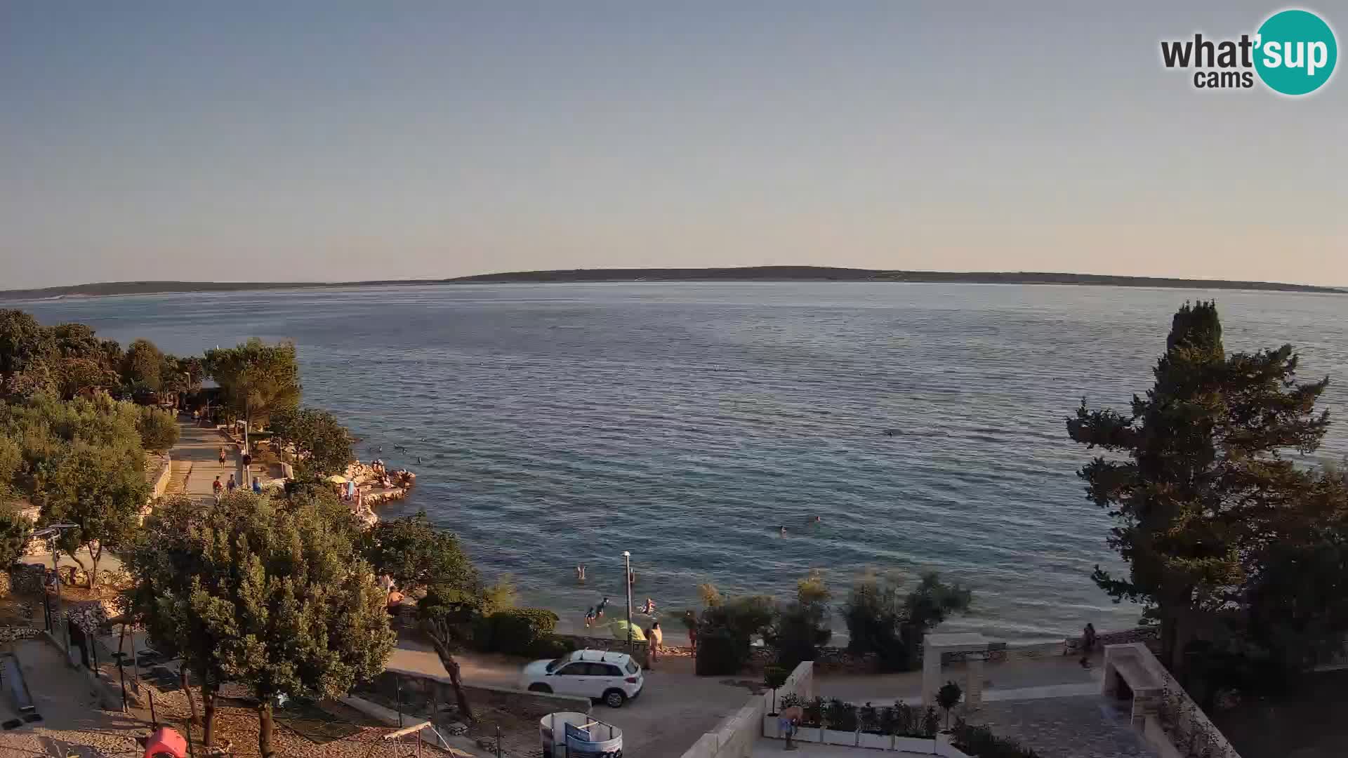 Webcam Plaža Male Mandre – Live View from Pag Island