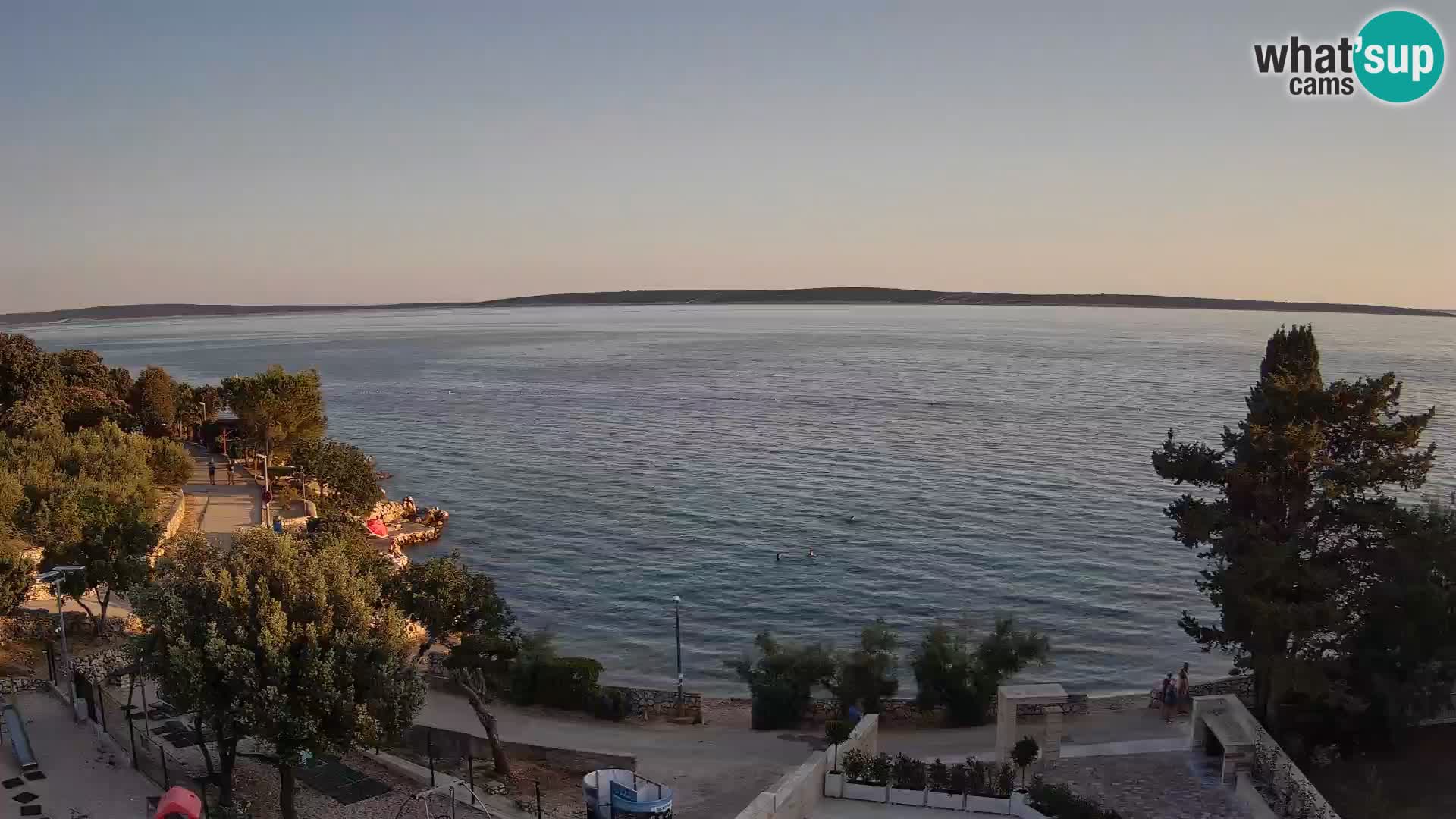 Webcam Strand Male Mandre – Liveblick von der Insel Pag