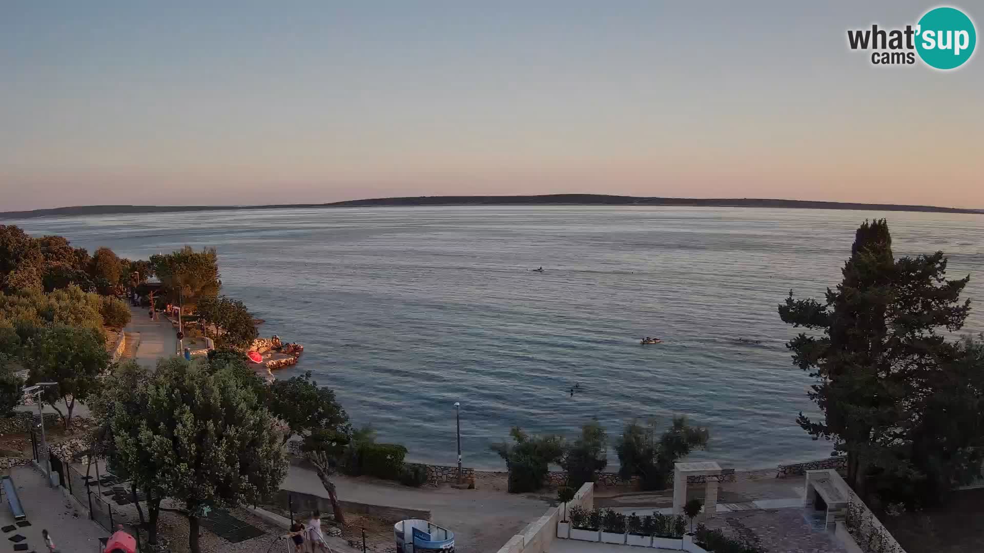 Webcam Strand Male Mandre – Liveblick von der Insel Pag