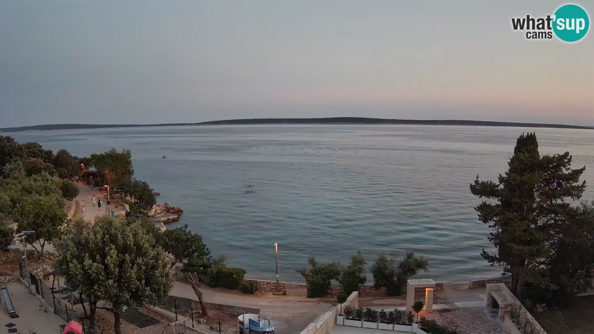 Webcam Strand Male Mandre – Liveblick von der Insel Pag