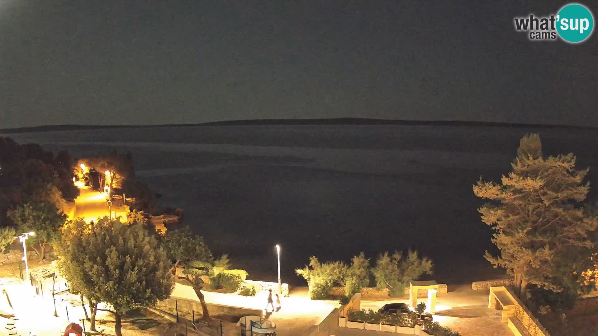 Webcam Strand Male Mandre – Liveblick von der Insel Pag