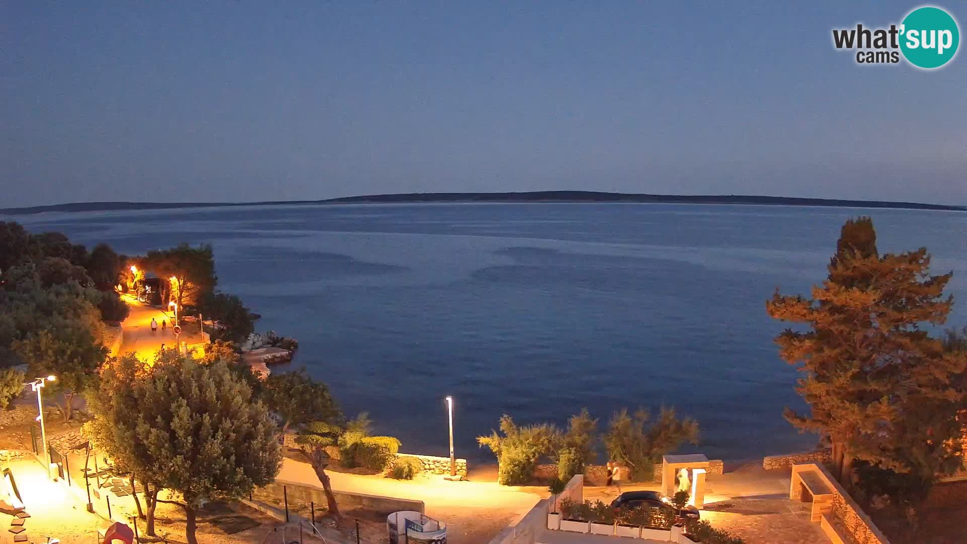Webcam Strand Male Mandre – Liveblick von der Insel Pag
