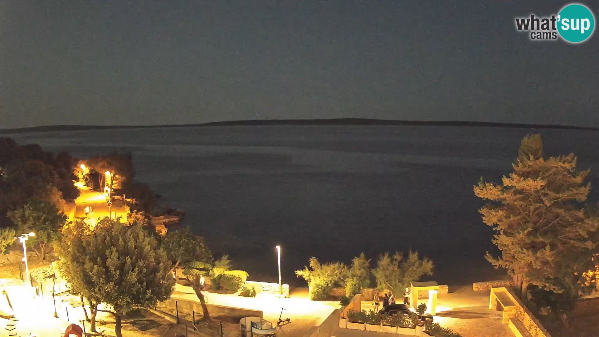 Webcam Plaža Male Mandre – Live View from Pag Island