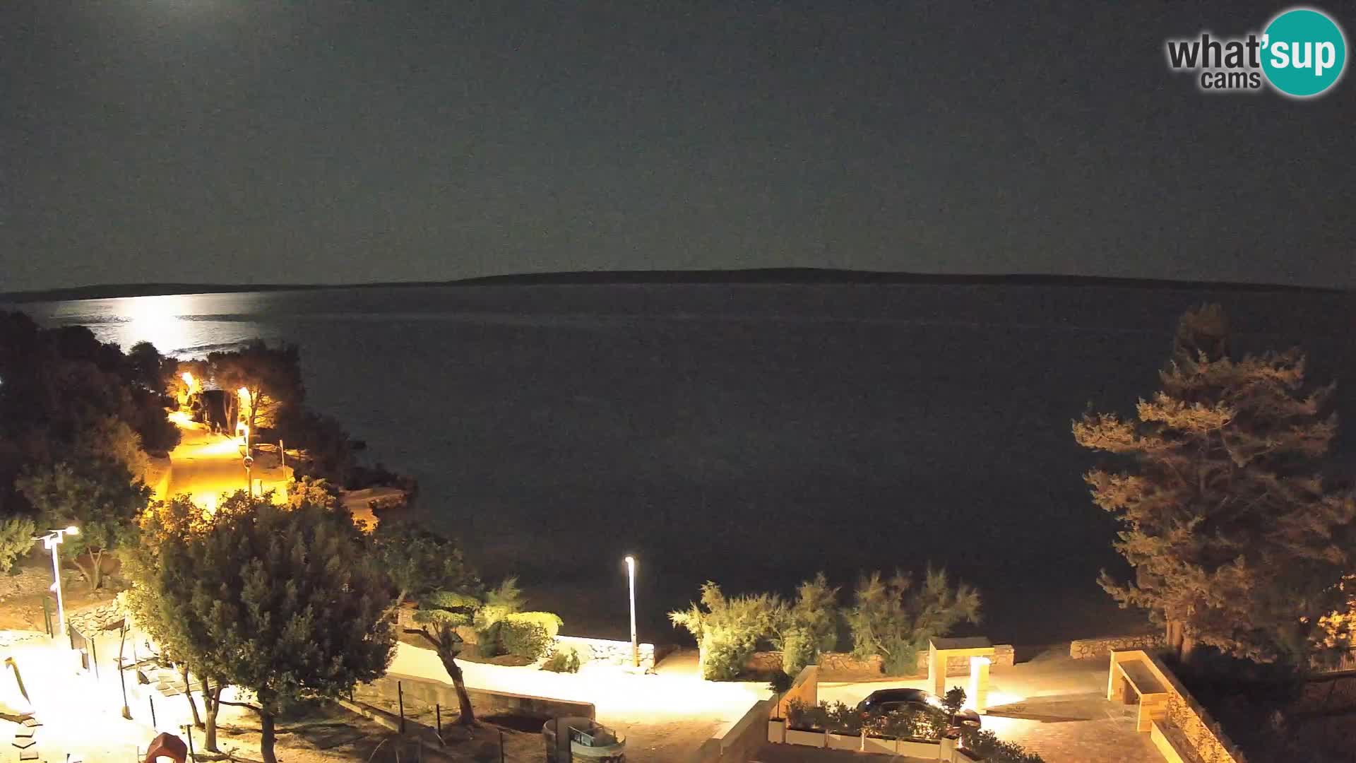 Webcam Strand Male Mandre – Liveblick von der Insel Pag