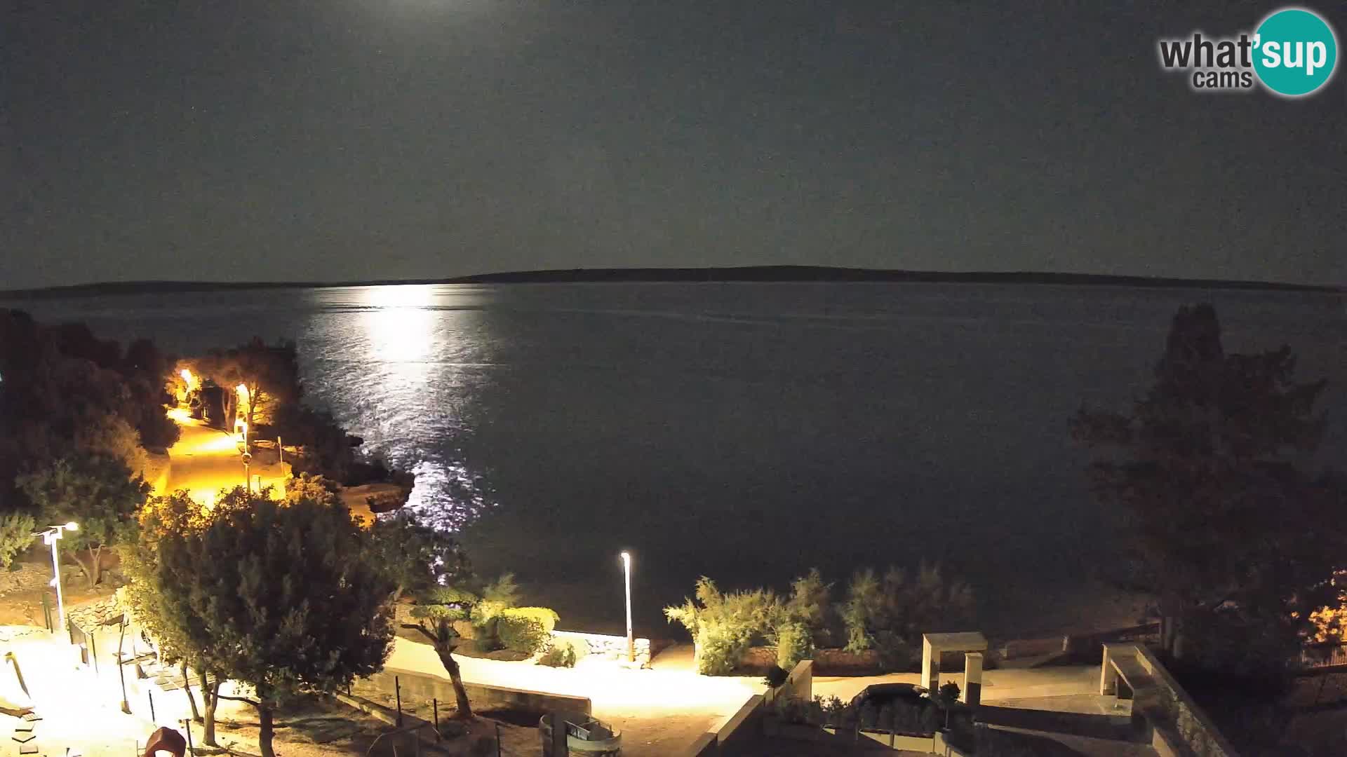Webcam Plaža Male Mandre – Live View from Pag Island