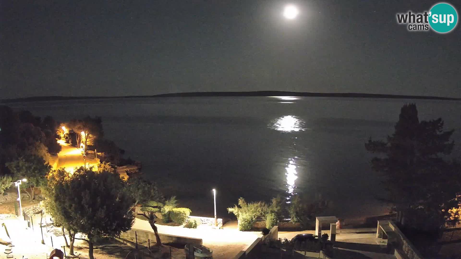 Webcam Plaža Male Mandre – Live View from Pag Island