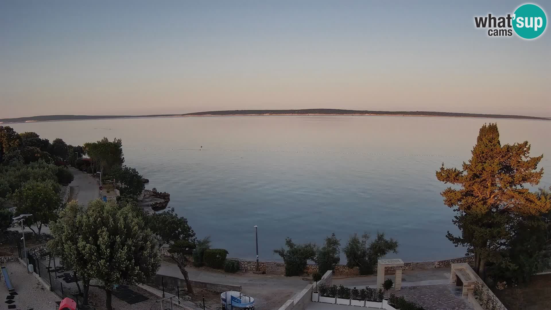 Webcam Plaža Male Mandre – Live View from Pag Island