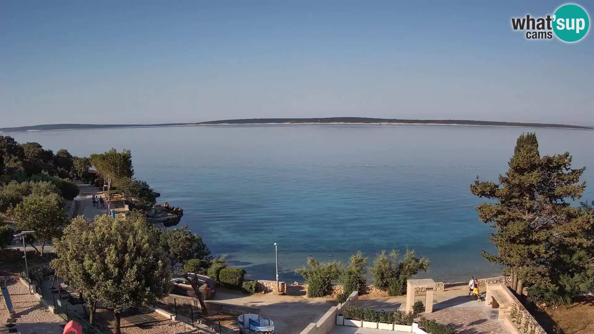 Webcam Plaža Male Mandre – Live View from Pag Island