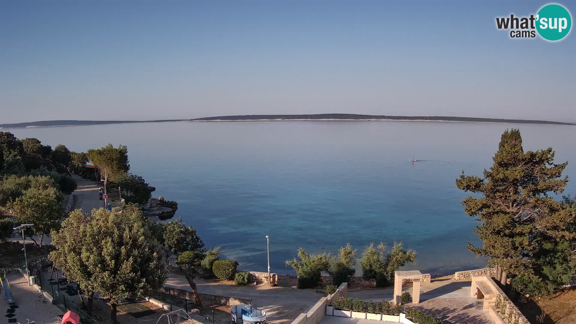 Webcam Strand Male Mandre – Liveblick von der Insel Pag