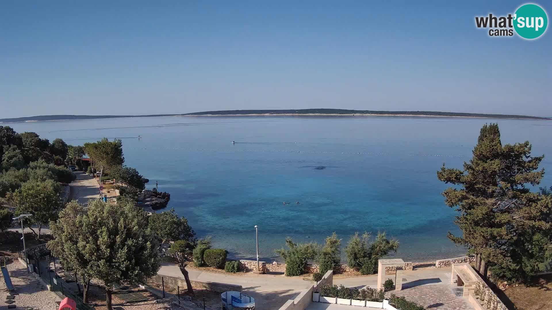 Webcam Plaža Male Mandre – Live View from Pag Island