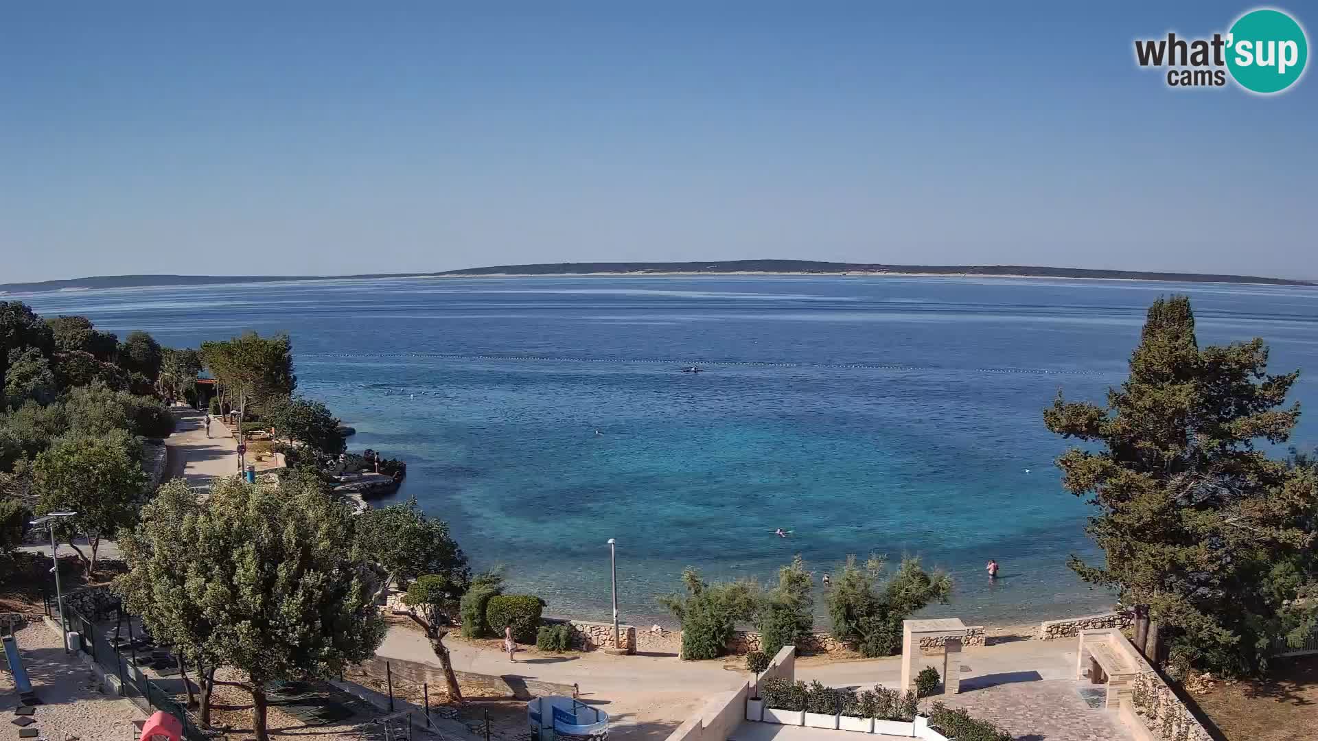 Webcam Plaža Male Mandre – Live View from Pag Island
