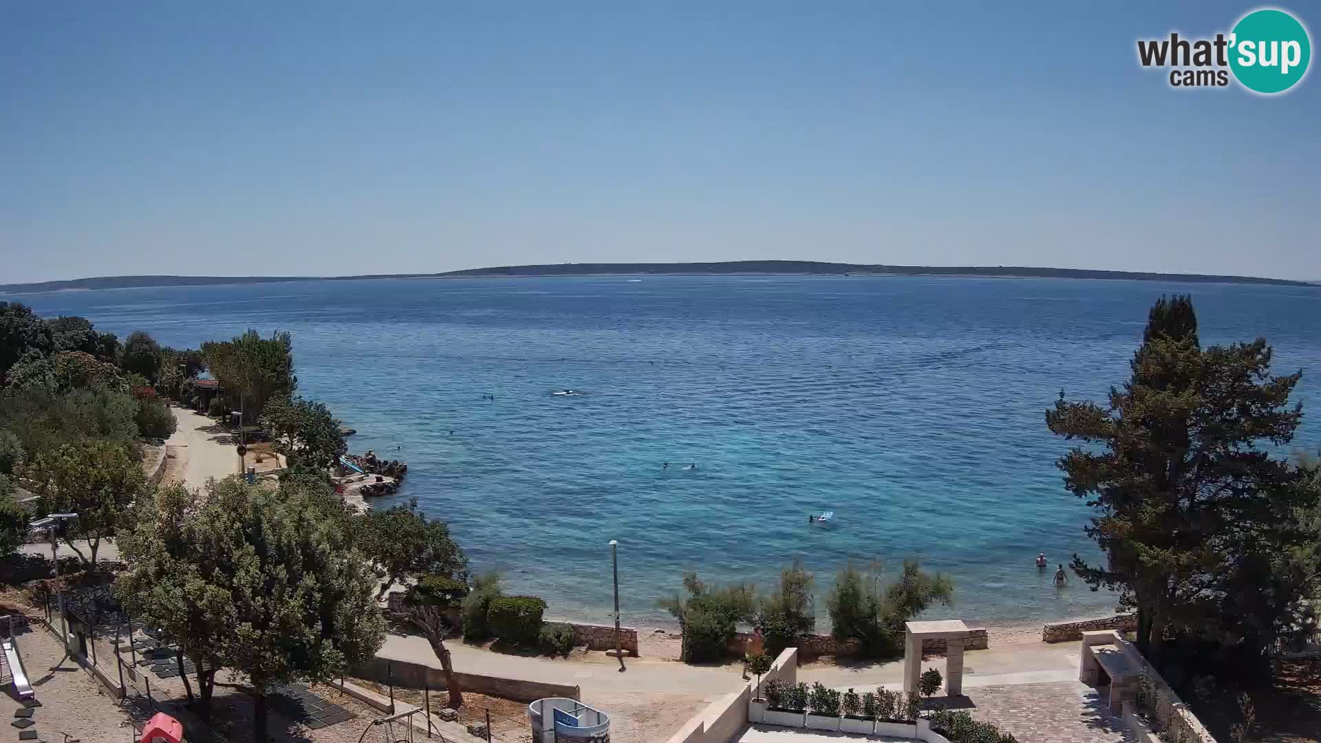 Webcam Plaža Male Mandre – Live View from Pag Island