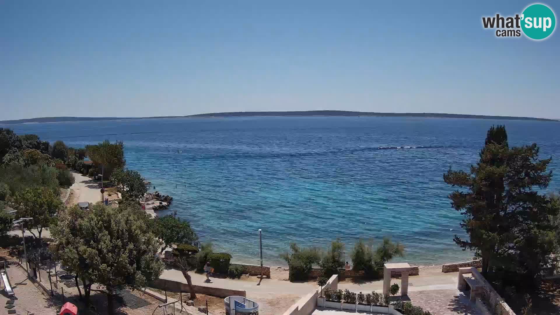 Webcam Playa Male Mandre en directo – Isla de Pag