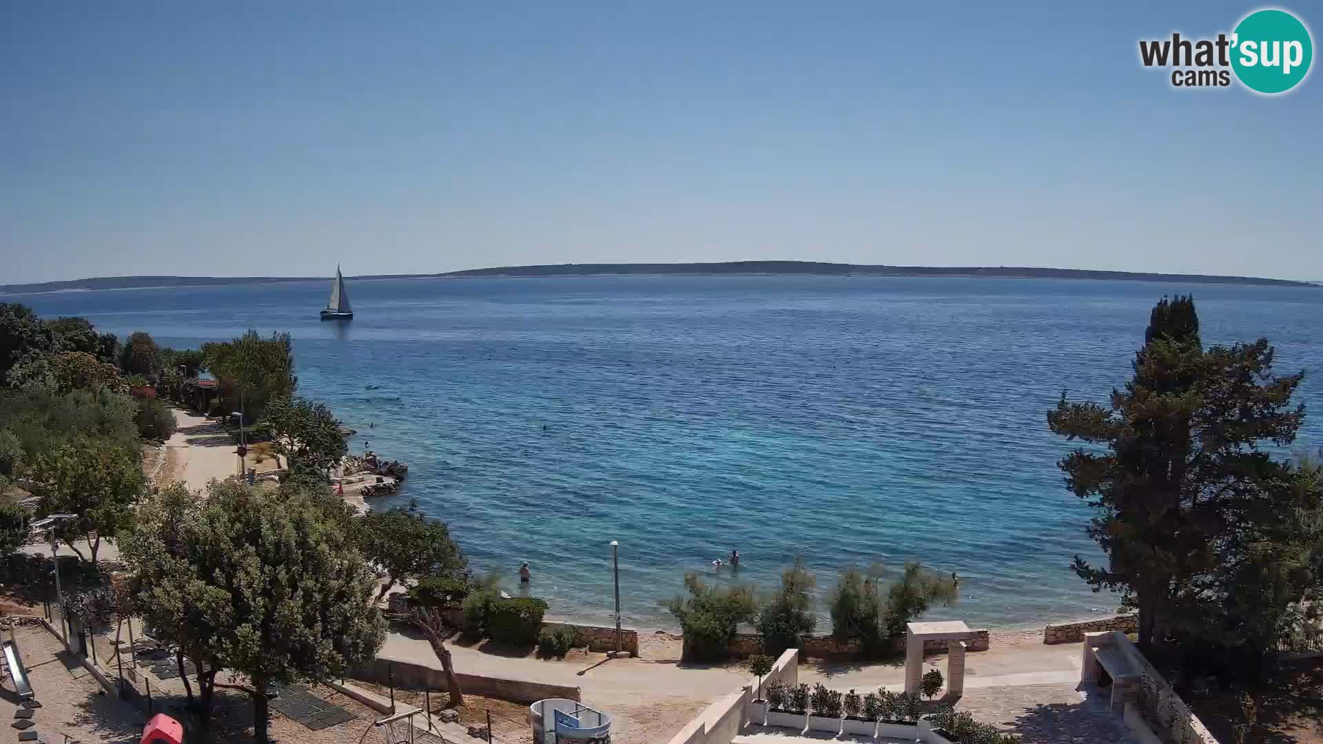 Webcam Playa Male Mandre en directo – Isla de Pag