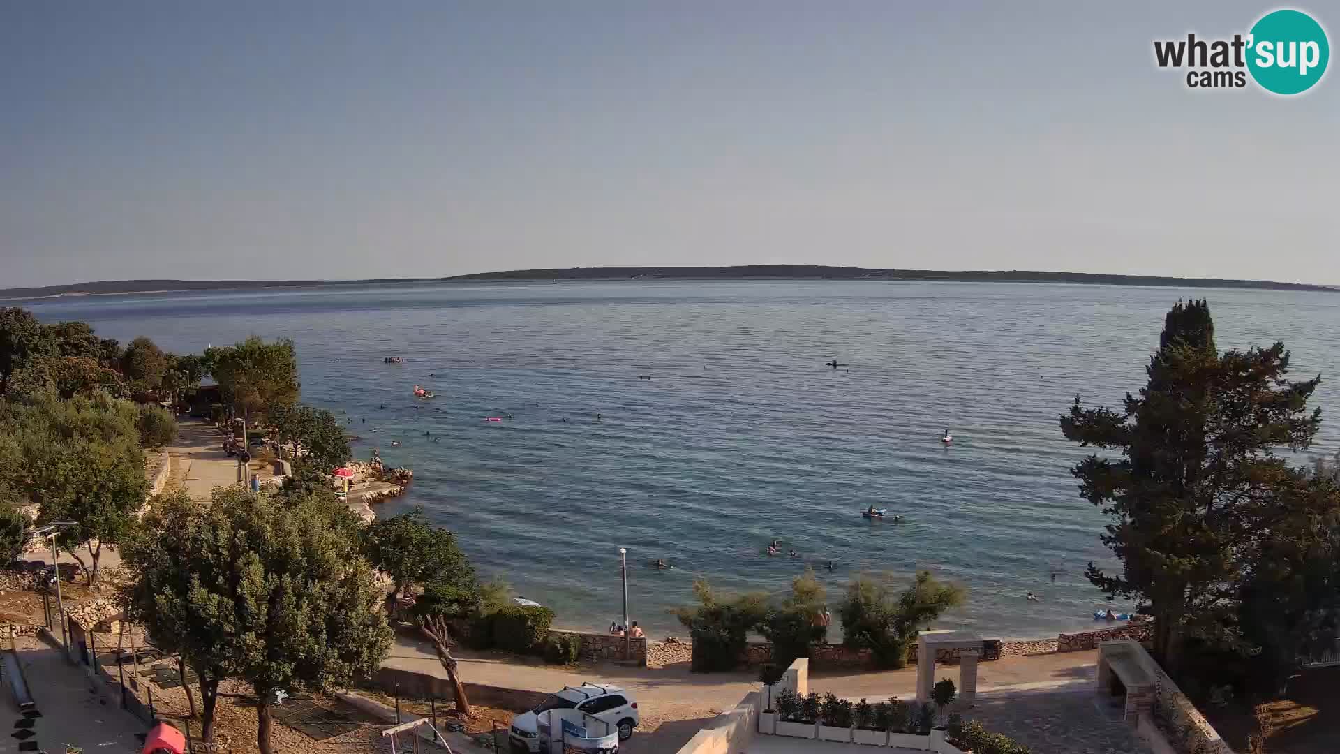 Webcam Plaža Male Mandre – Live View from Pag Island