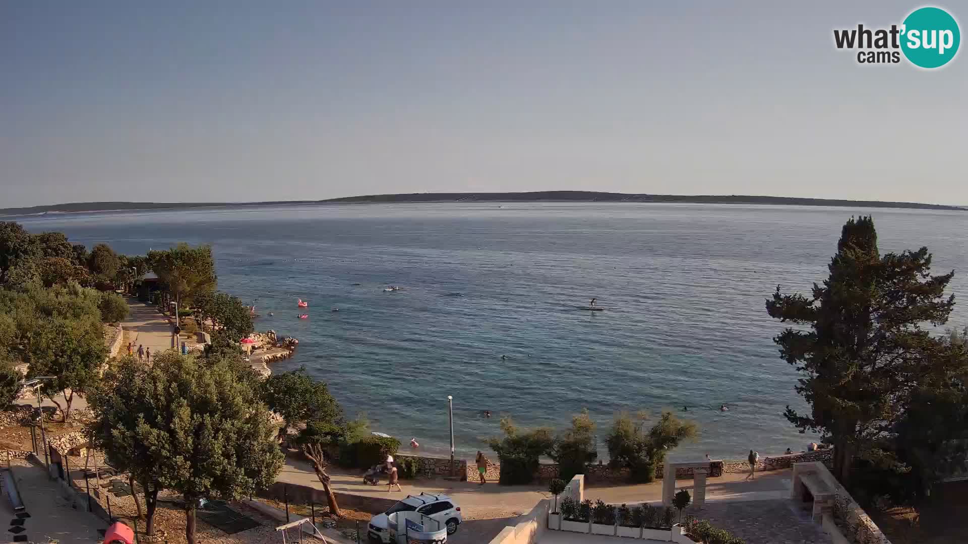 Webcam Strand Male Mandre – Liveblick von der Insel Pag
