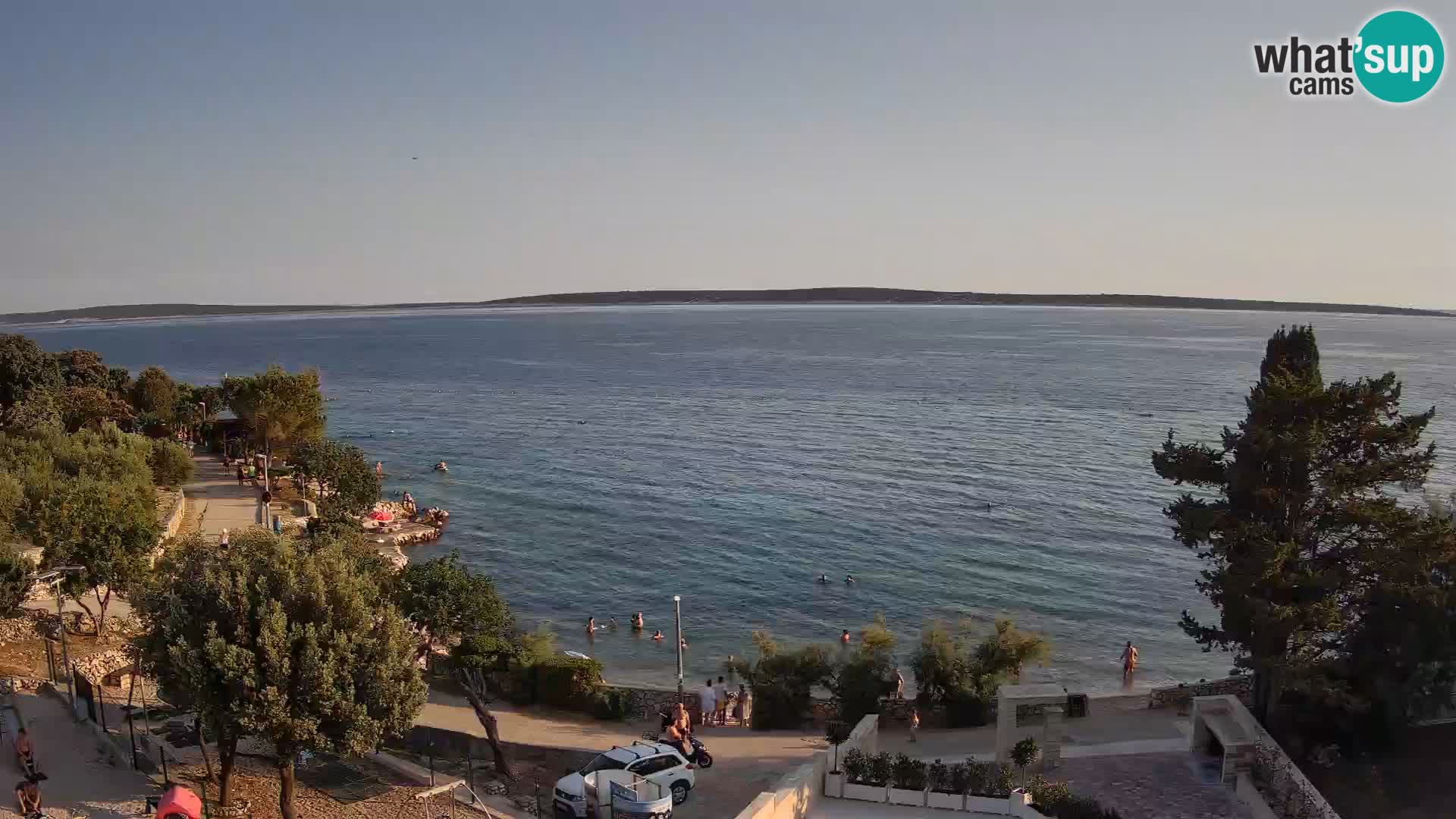 Webcam Plaža Male Mandre – Diretta dalla spiaggia sull’isola di Pag