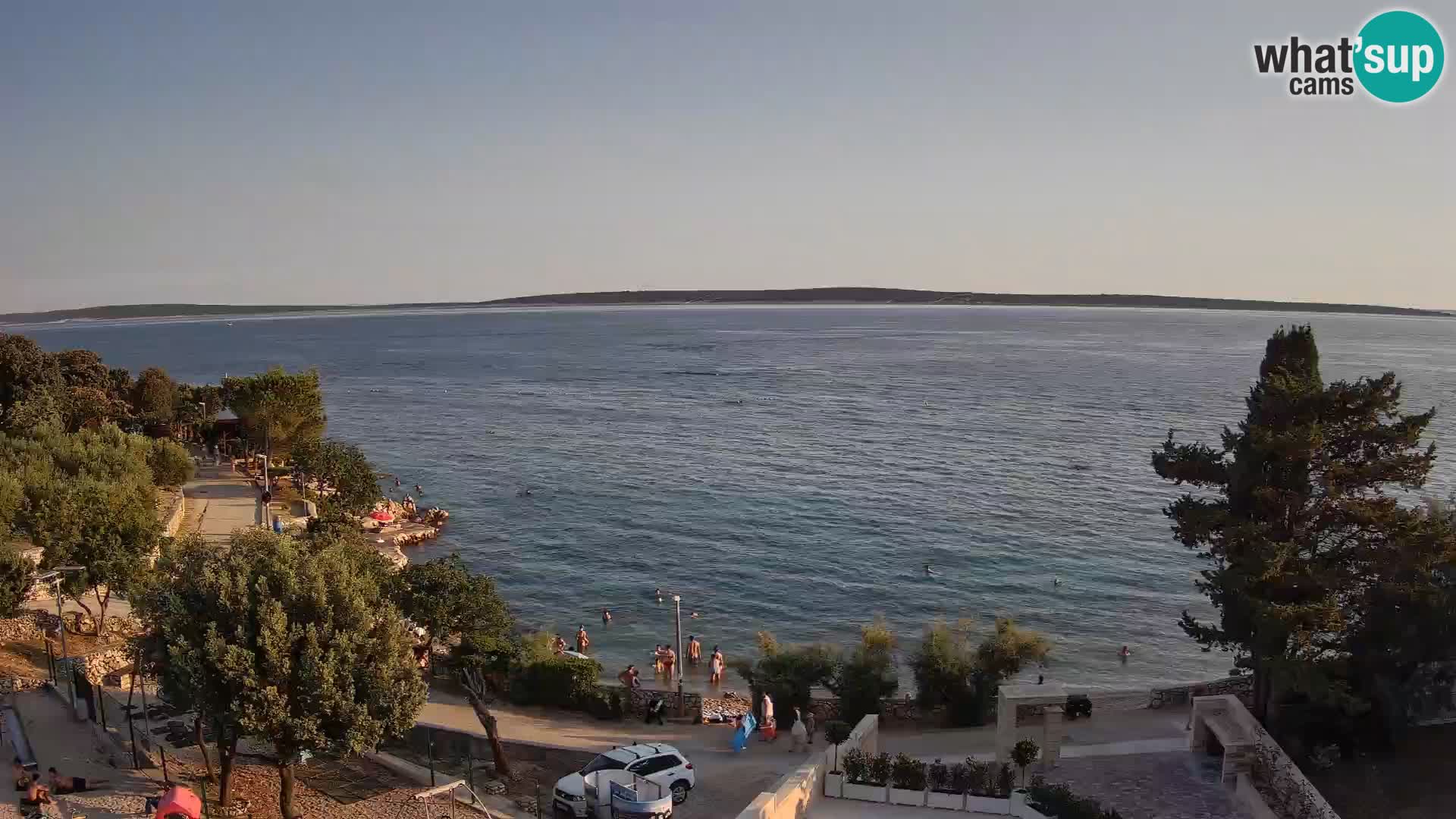 Webcam Plaža Male Mandre – Diretta dalla spiaggia sull’isola di Pag