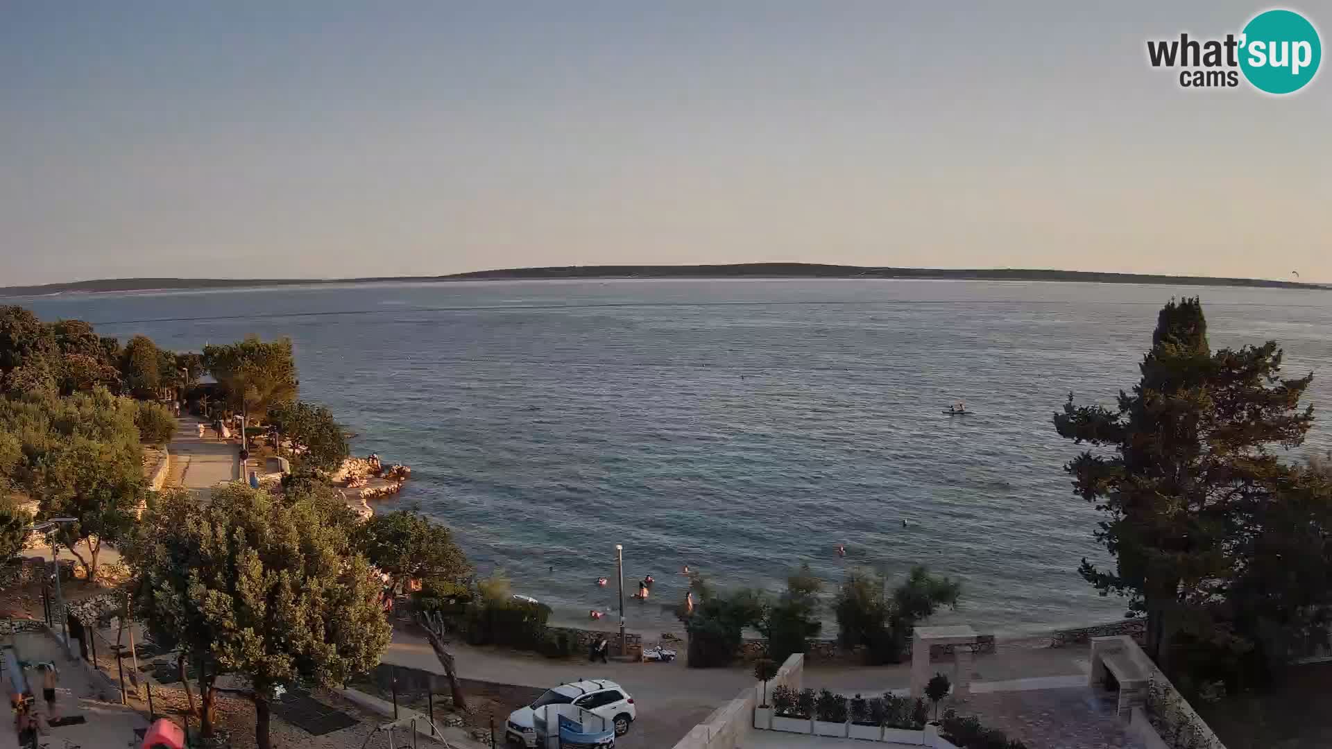 Webcam Strand Male Mandre – Liveblick von der Insel Pag