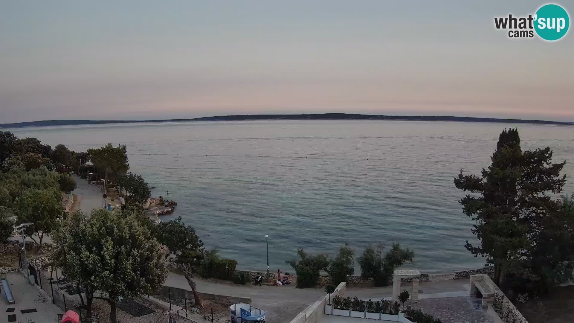 Webcam Plaža Male Mandre – Live View from Pag Island