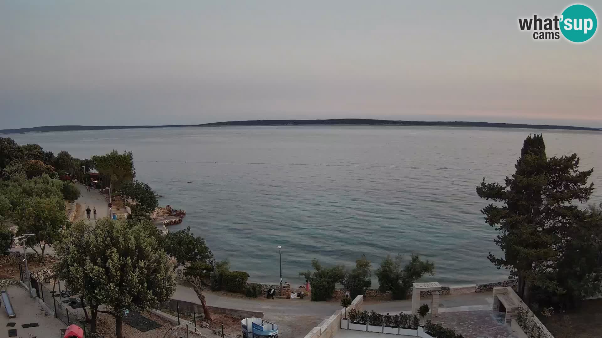 Webcam Strand Male Mandre – Liveblick von der Insel Pag