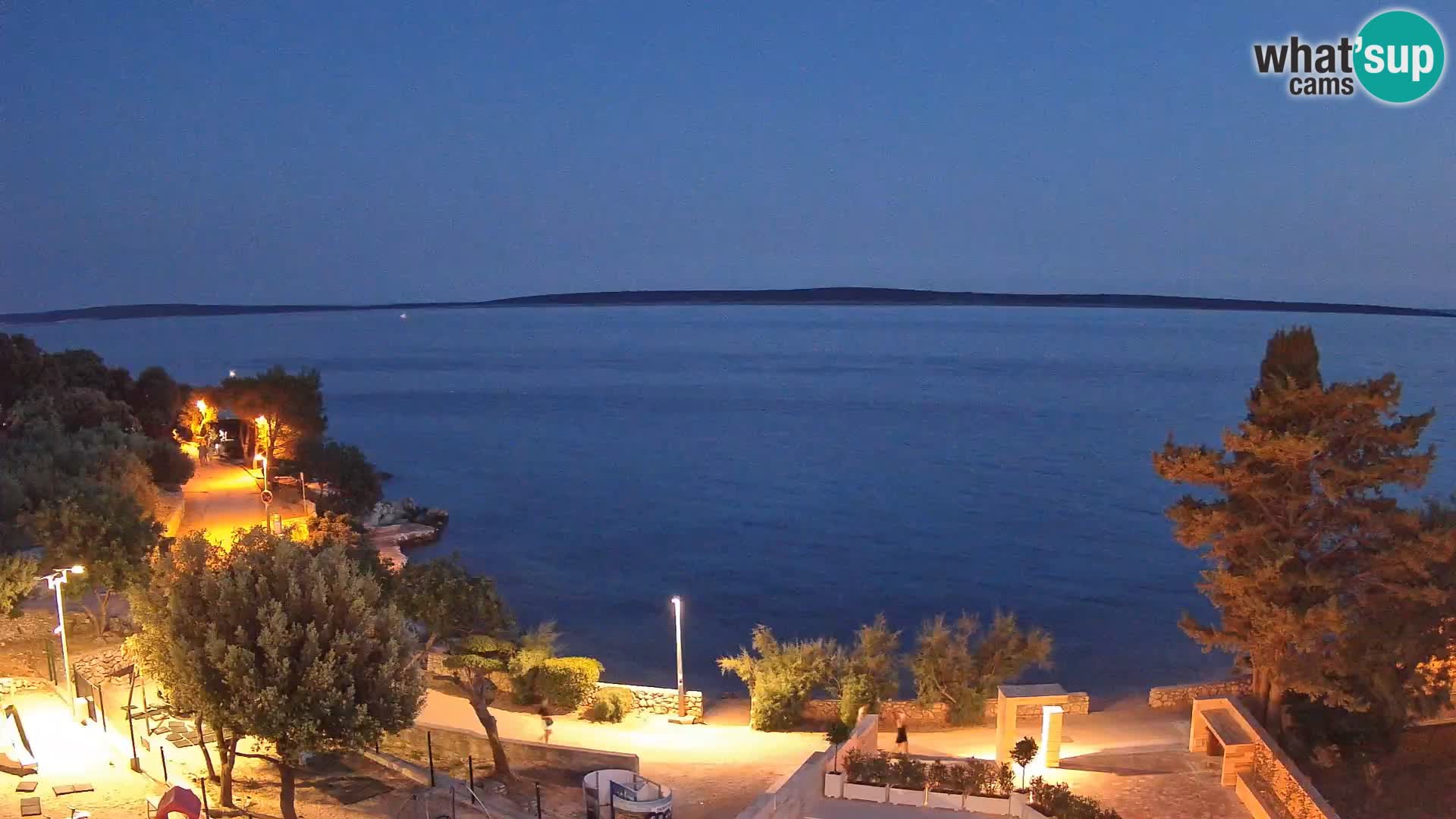 Webcam Plaža Male Mandre – Live View from Pag Island