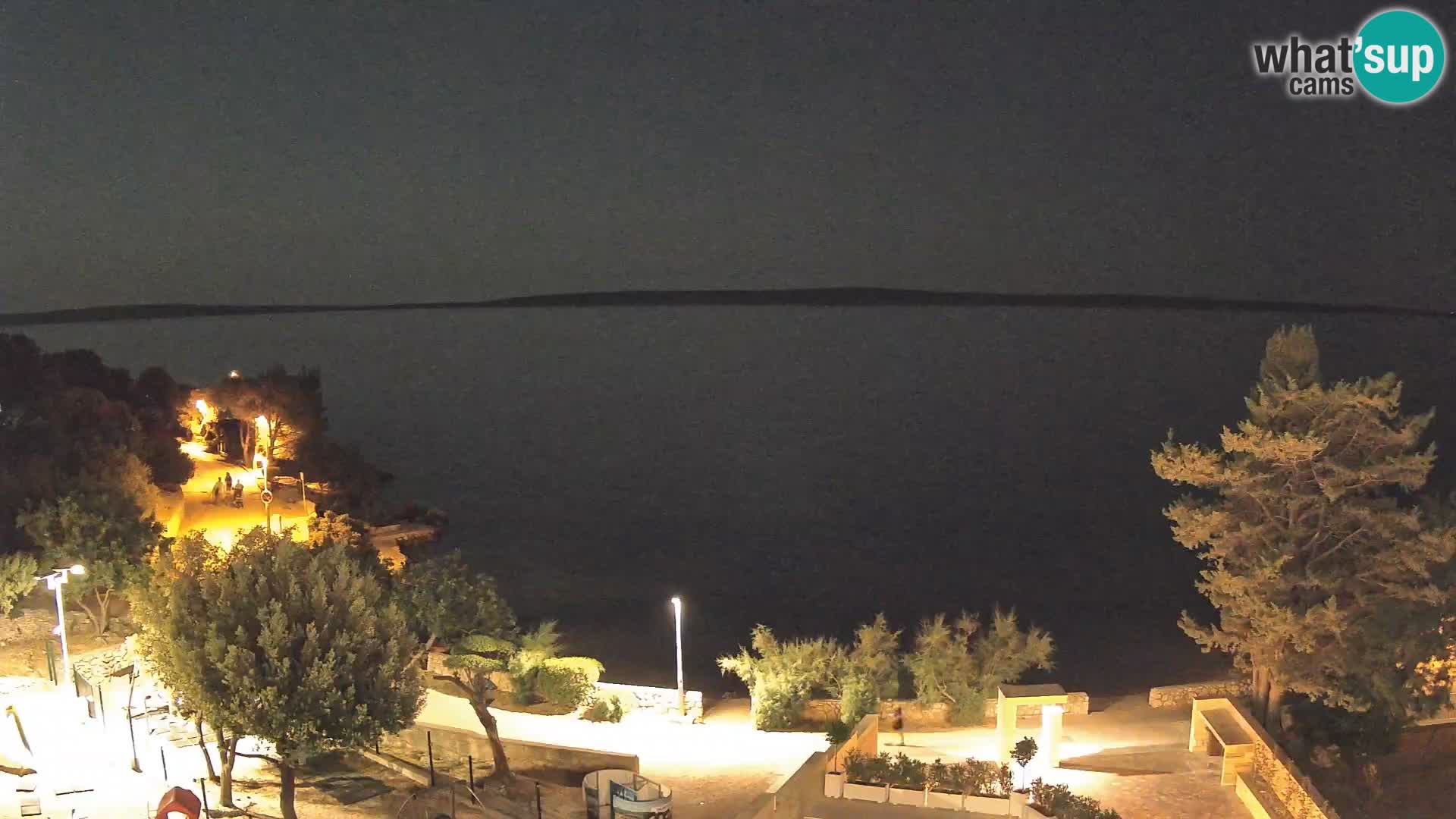 Webcam Strand Male Mandre – Liveblick von der Insel Pag
