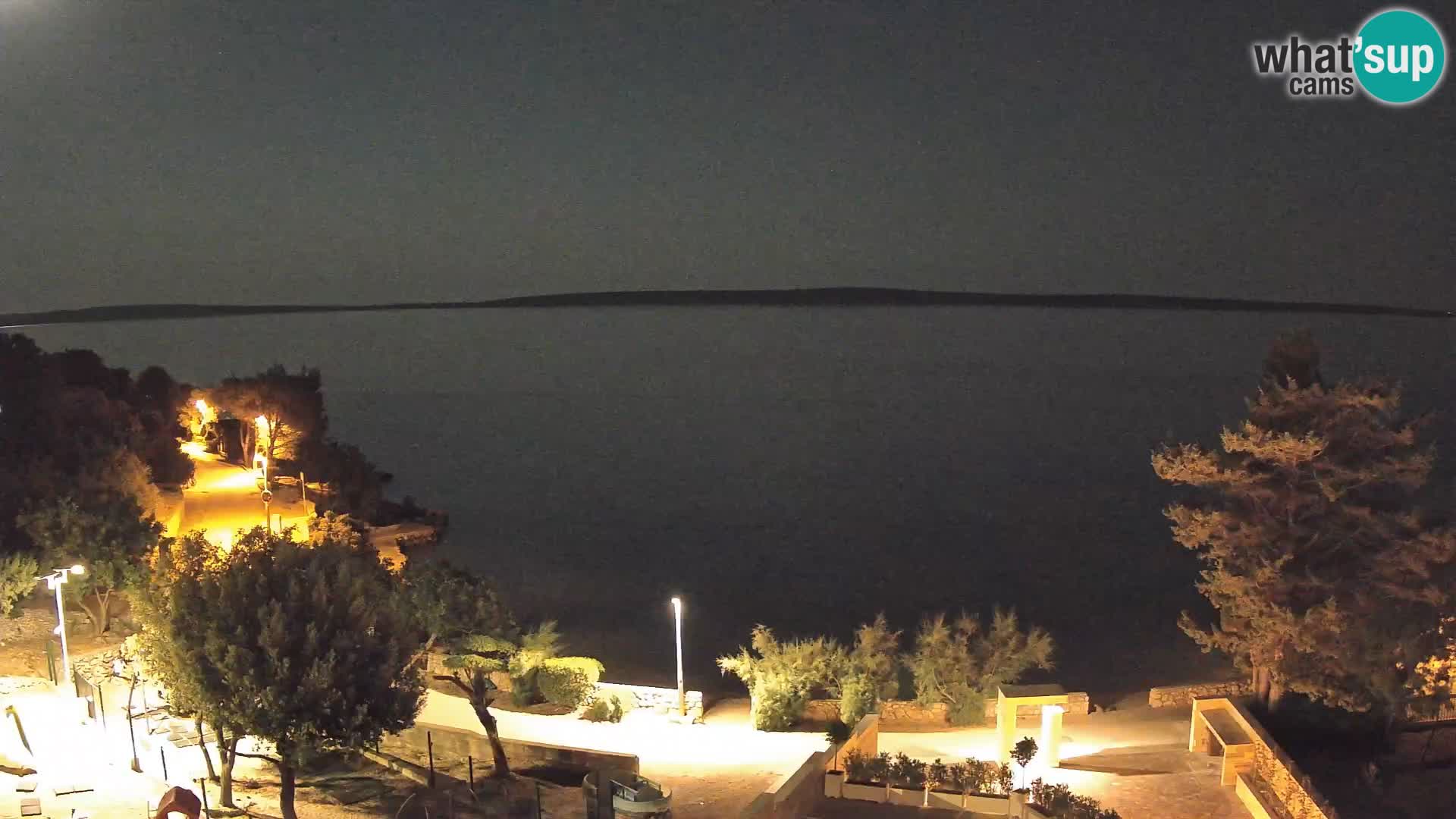 Webcam Plaža Male Mandre – Live View from Pag Island