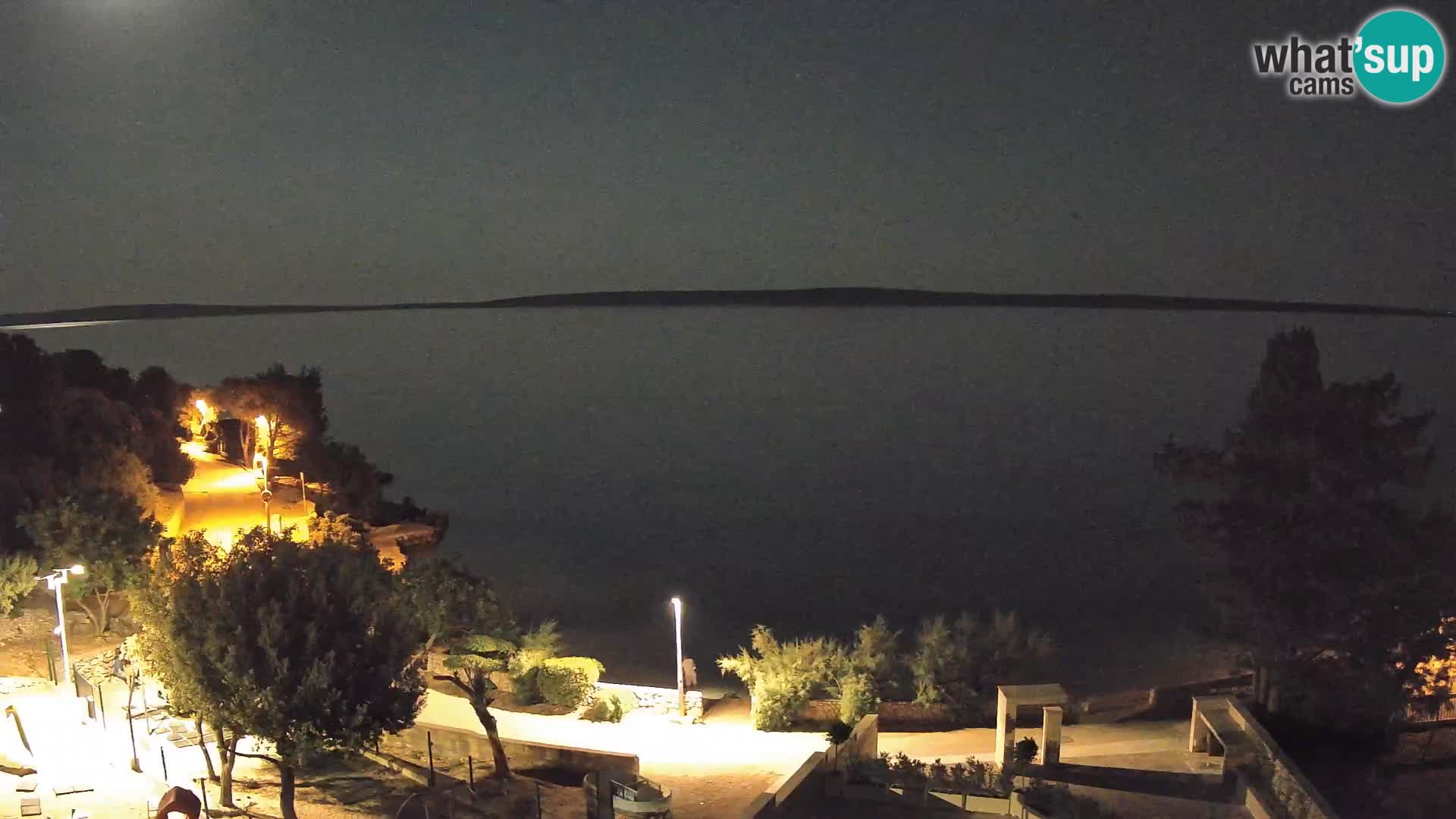 Webcam Strand Male Mandre – Liveblick von der Insel Pag