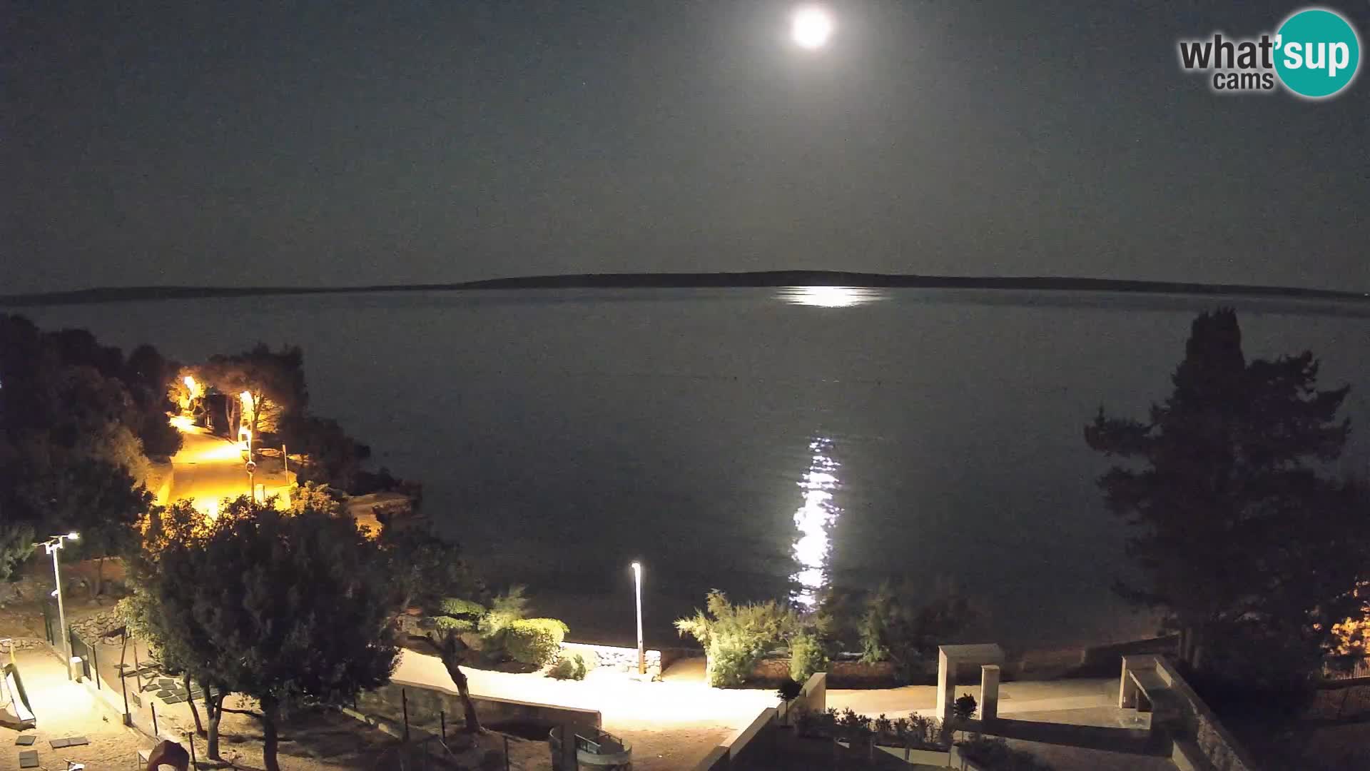 Webcam Plaža Male Mandre – Live View from Pag Island