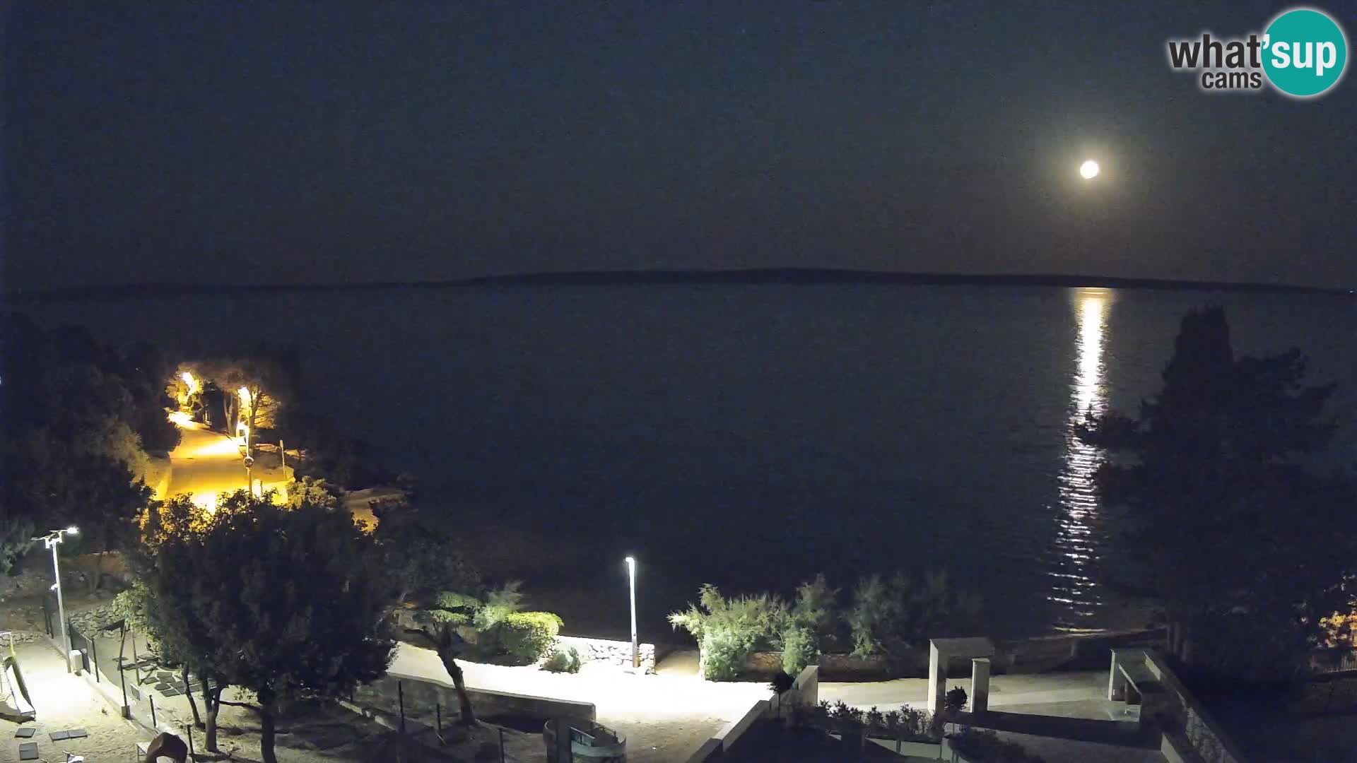 Webcam Plaža Male Mandre – Live View from Pag Island
