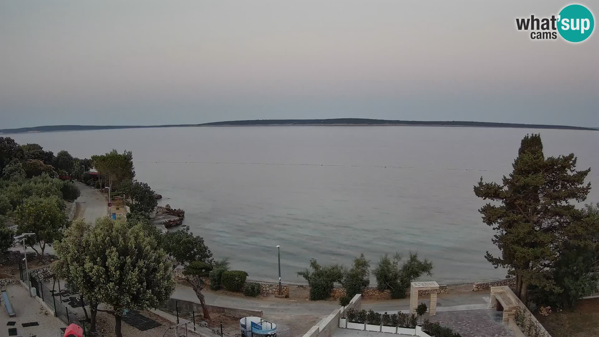 Webcam Plaža Male Mandre – Live View from Pag Island