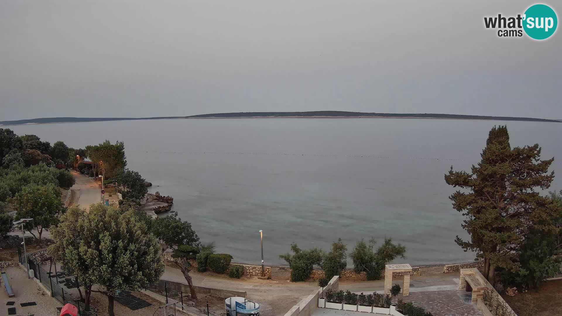 Webcam Strand Male Mandre – Liveblick von der Insel Pag
