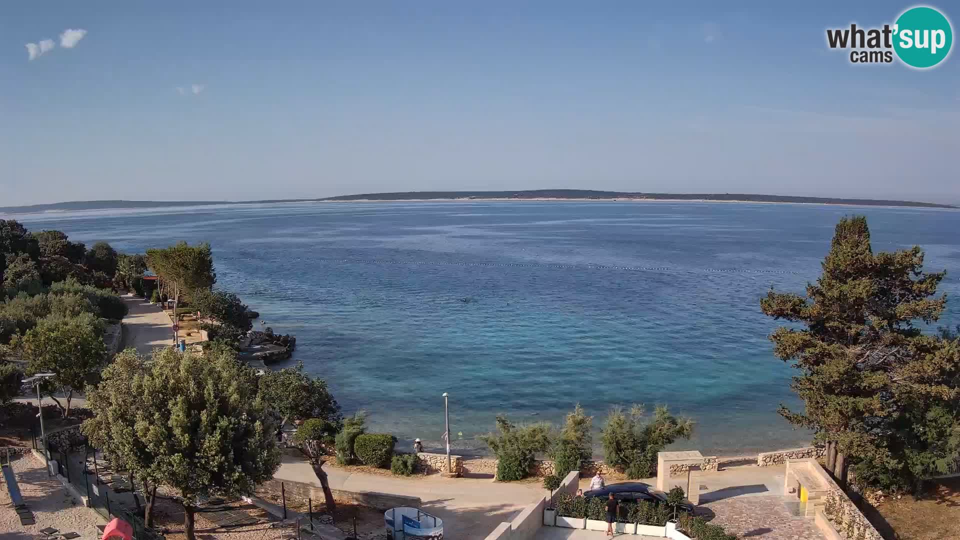 Webcam Plaža Male Mandre – Live View from Pag Island