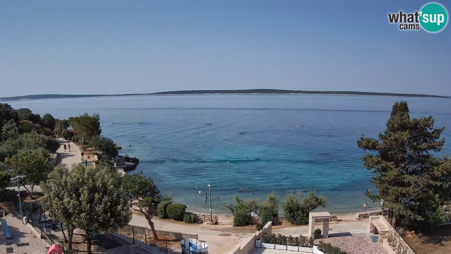 Webcam Plaža Male Mandre – Live View from Pag Island