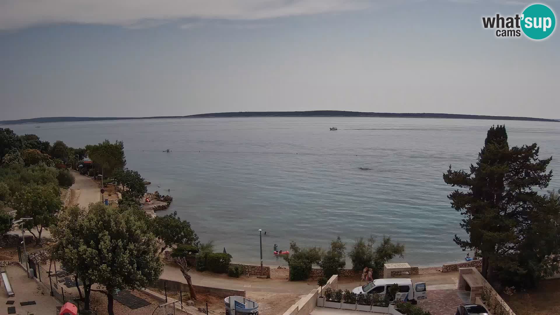Webcam Plaža Male Mandre – Live View from Pag Island