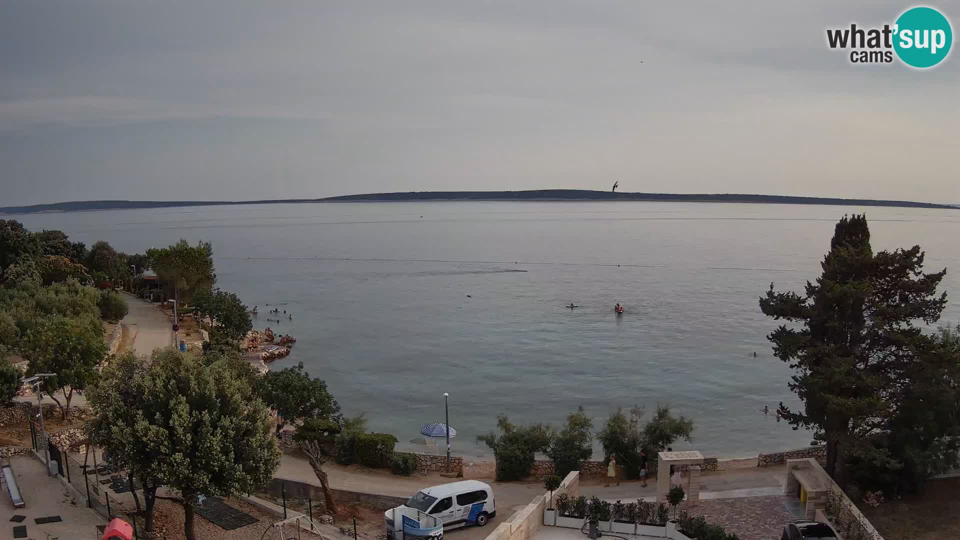 Webcam Plaža Male Mandre – Live View from Pag Island