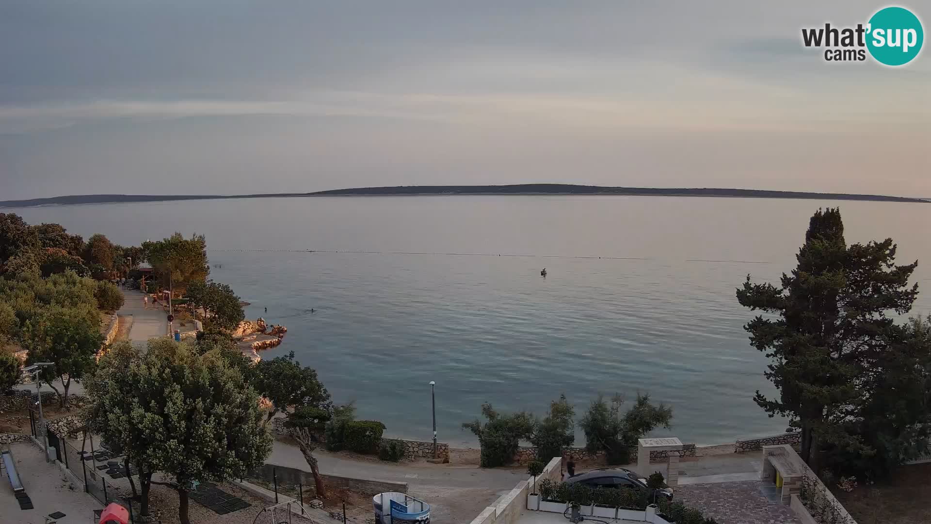 Webcam Plaža Male Mandre – Live View from Pag Island