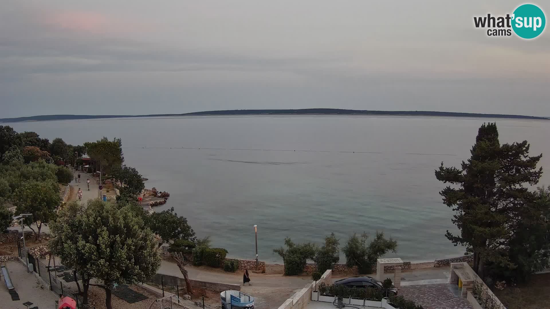 Webcam Strand Male Mandre – Liveblick von der Insel Pag